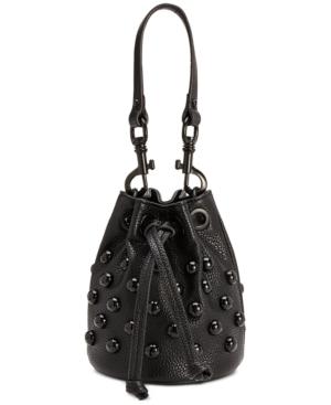 Steve Madden Ada Enamel Mini Dome Studded Bucket Bag