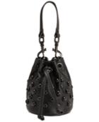 Steve Madden Ada Enamel Mini Dome Studded Bucket Bag