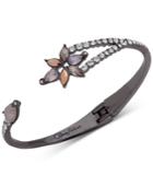 Jenny Packham Hematite-tone Crystal Cuff Bracelet