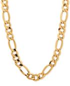 Men's Figaro Chain Necklace In Italian 10k Gold