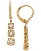 Diamond Triple Halo Drop Earrings (1/2 Ct. T.w.) In 14k Gold