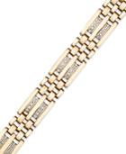 Men's Diamond Bracelet In 10k Gold (1/4 Ct. T.w.)