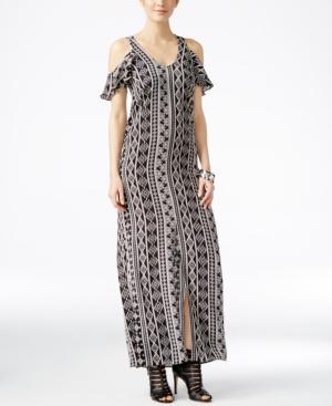 Bar Iii Cold-shoulder Maxi Dress, Only At Macy's