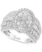 Classique By Effy Diamond Oval Cluster Ring (2 Ct. T.w.) In 14k White Gold