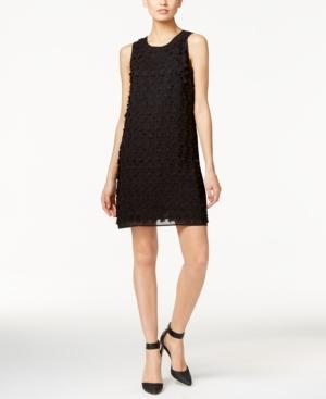 Cece Textured Floral Shift Dress