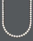 Belle De Mer Aa+ 20 Cultured Freshwater Pearl Strand Necklace (10-1/2-11-1/2mm) In 14k Gold