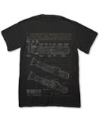 Men's Star Wars Saber Schematics Graphic-print T-shirt From Fifth Sun
