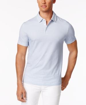 Kenneth Cole New York Men's Dot-pattern Stretch Polo