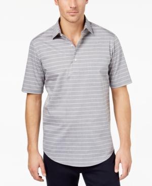 Club Room Men's Popover Striped Shirt, Created For Macy's