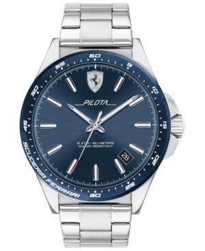 Ferrari Men's Pilota Stainless Steel Bracelet Watch 42mm