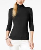 Bar Iii Ribbed Turtleneck Pullover, Only At Macy's