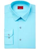 Alfani Men's Slim-fit Stretch Aqua Solid Dress Shirt, Only At Macy's