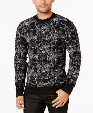 Guess Men's Skull & Pin Sweater
