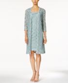 Alex Evenings Sleeveless Sequined Lace Sheath And Jacket