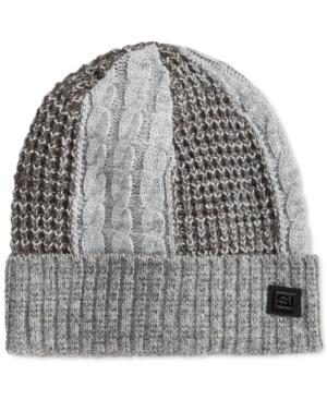 Sean John Men's Multi-paneled Marled Beanie
