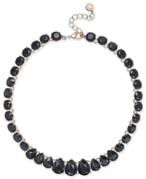 Charter Club Gold-tone Jet Stone Necklace, Created For Macy's