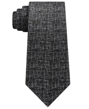 Calvin Klein Men's Etched Graphic Silk Tie