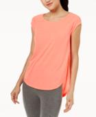 Calvin Klein Performance Cap-sleeve Open-side Top
