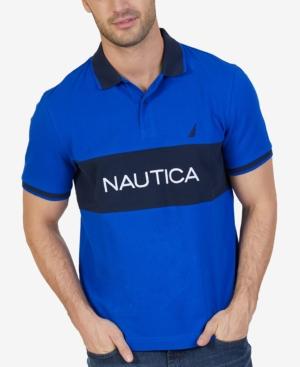 Nautica Men's Classic-fit Heritage Logo Signature Embroidered Polo