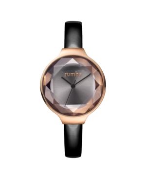 Rumbatime Orchard Gem Black Diamond Patent Leather Women's Watch