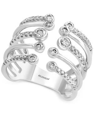 Effy Diamond Cuff Statement Ring (5/8 Ct. T.w.) In 14k White Gold