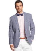 Lauren Ralph Lauren Blue & White Gingham Sport Coat