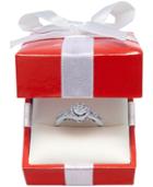 Diamond Halo Promise Ring In Sterling Silver (1/2 Ct. T.w.)