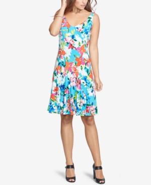 American Living Floral-print V-neck Dress
