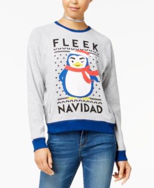 Doe Juniors' Fleek Navidad Raglan Sweatshirt
