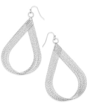 Thalia Sodi Extra Large 2.5 Textured Twist Teardrop Earrings, Created For Macy's