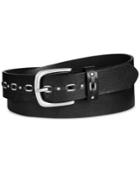 Inc International Concepts Grommet Leather Belt, Created For Macy's