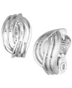 Anne Klein Weave-style Clip-on Earrings