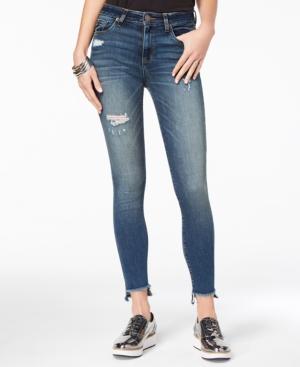 Sts Blue Ripped Step-hem Skinny Jeans