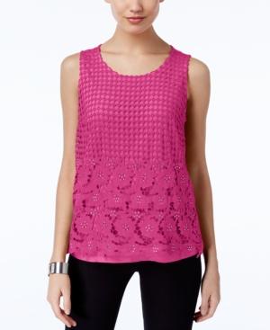 Inc International Concepts Lace Tank Top, Created For Macy's