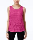 Inc International Concepts Lace Tank Top, Created For Macy's