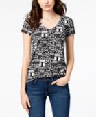 Maison Jules Paris-print T-shirt, Created For Macy's