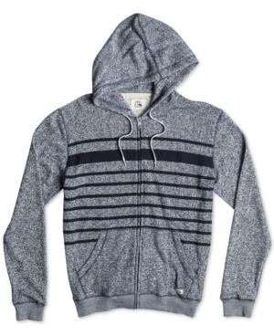 Quiksilver Men's Major Stripes Full-zip Sweater Hoodie