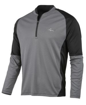Greg Norman For Tasso Elba Men's Jacquard Quarter-zip Sweater, Created For Macy's