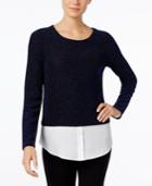 Calvin Klein Textured Layered-look Sweater