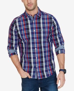 Nautica Men's Classic-fit Plaid Cotton Shirt