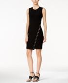 Calvin Klein Embellished Asymmetrical Sheath Dress