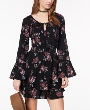 American Rag Juniors' Printed Peasant Dress, Created For Macy's