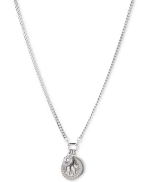 Dkny Three Charm Logo Pendant Necklace, Created For Macy's