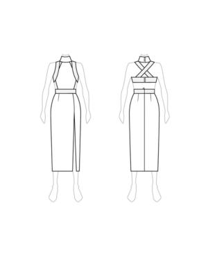 Customize: Add Skirt Slit - Fame And Partners Panelled Lace Midi Dress With Thigh Split