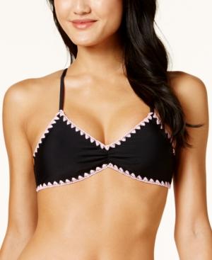 Hula Honey Shell-stitch Bralette Bikini Top, Available In D/dd Women's Swimsuit