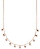 Ivanka Trump Rose Gold-tone Dangle Heart Collar Necklace