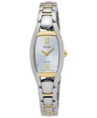 Seiko Women's Solar Sport Two-tone Stainless Steel Bracelet Watch 18mm Sup318