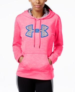 Ua Armour Heathered Big Logo Hoodie