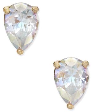 Kate Spade New York Gold-tone Crystal Teardrop Stud Earrings