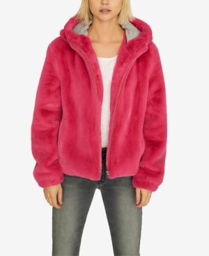 Sanctuary Hooded Faux-fur Jacket